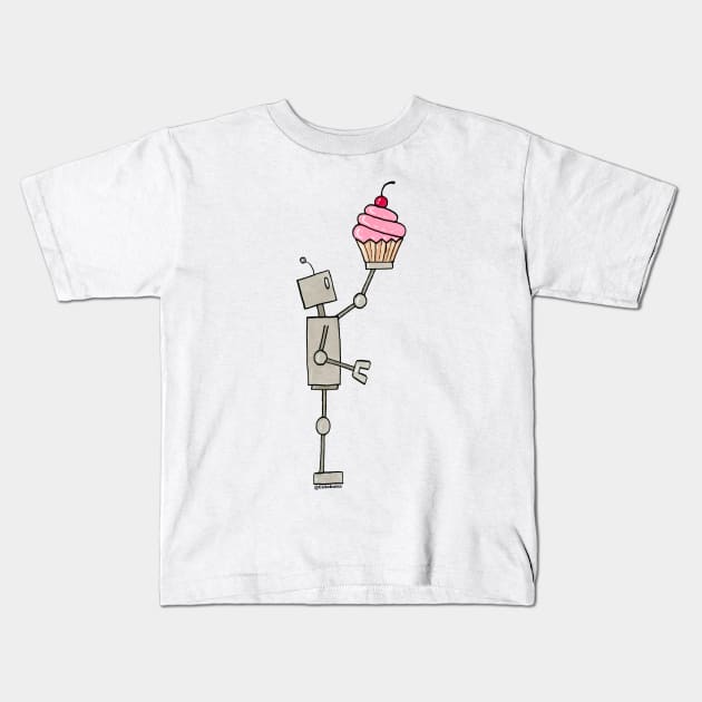 Cutebots Cupcake Kids T-Shirt by CuteBotss